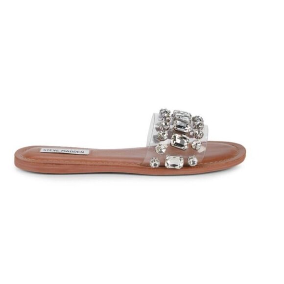 Steve Madden Shoes - STEVE MADDEN Acasia Embellished Sandals  Slip On Sandals Sz 7.5